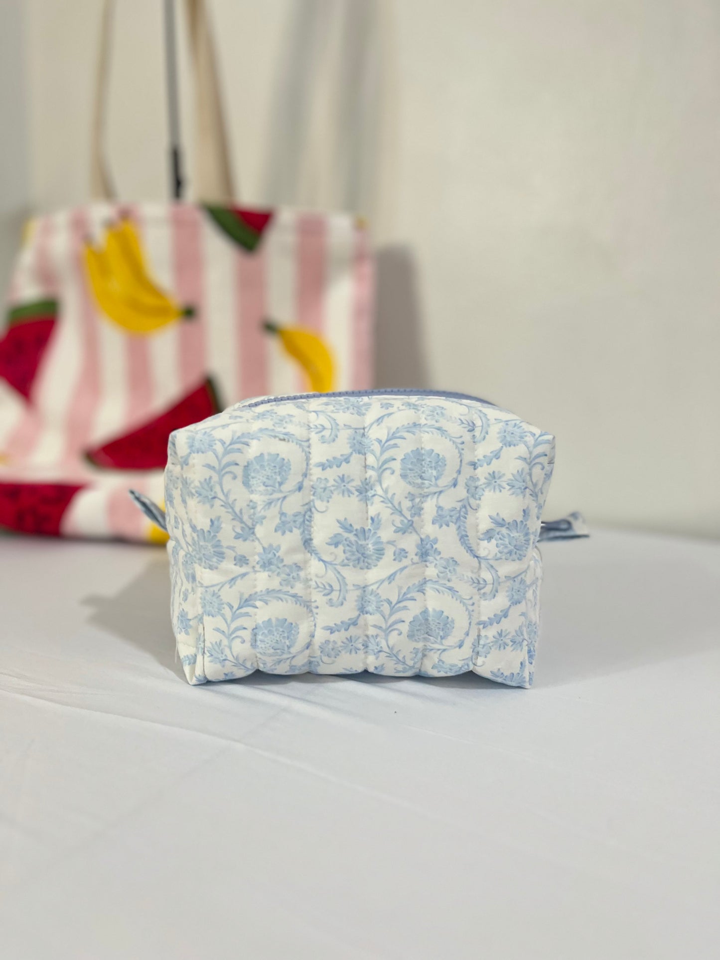 BLUE COSMETIC BAG