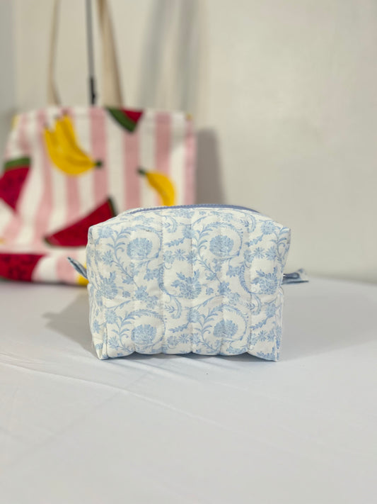 BLUE COSMETIC BAG